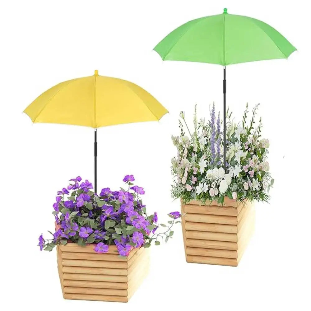 Plant Umbrella Adjustable Height Waterproof Garden Umbrella for Outdoor Courtyard Beds Backyard Parasol Plants Sun Protection Zpaxo