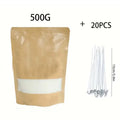 500g Pearl Sand Wax & 20 Wicks – DIY Candle Making Kit Candle Making Kit Zpaxo 500G Set