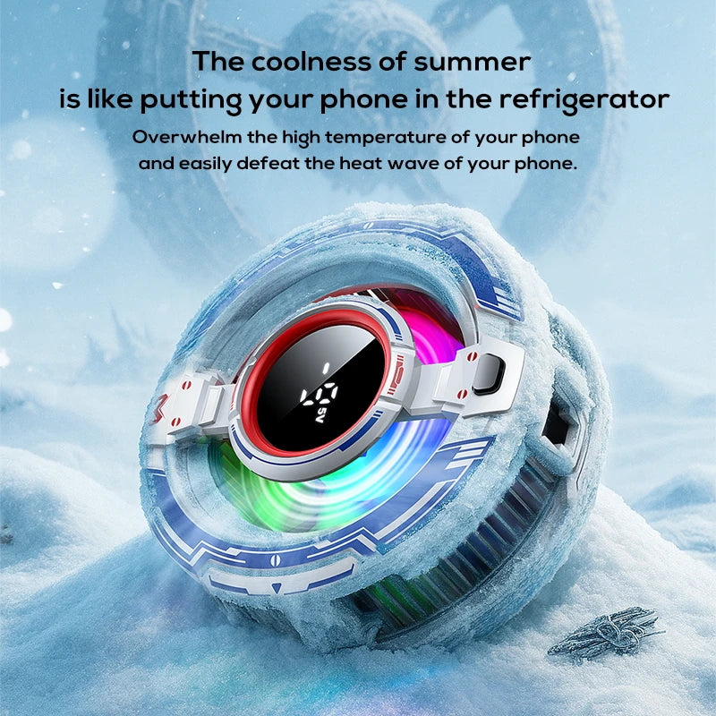 Semiconductor Phone Cooler Magnetic Back-clip 2in1 Fast PUBG Game Zpaxo