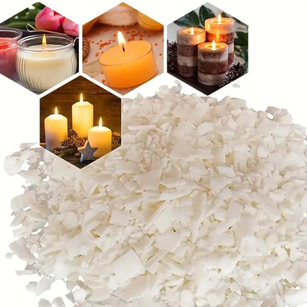 Natural Soy Wax Flakes for DIY Candle Making – 50g to 500g Candle Making Wax Zpaxo