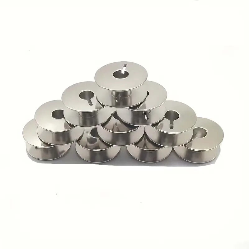 Metal L Bobbins for Singer Brother Janome Bernina – 5/10/20 Pack Sewing Machine Bobbins Zpaxo 10PCS