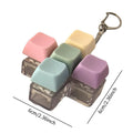 9-Key Fidget Keyboard Keychain – Stress Relief Toy for Adults Fidget Keychain Toy Zpaxo 5 Key