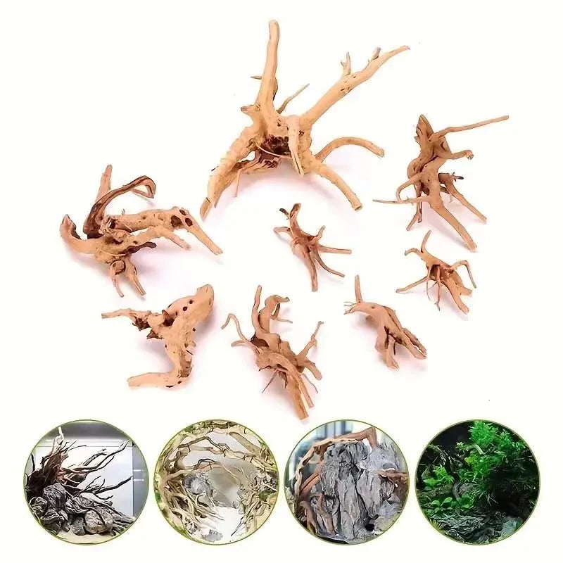 Driftwood Cuckoo Root Aquarium Ornament | Fish Tank Decor 10–26cm Aquarium Ornament Zpaxo