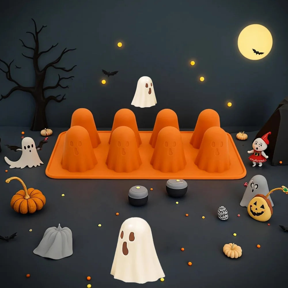 Ghost Mold Silicone Chocolate Halloween Candy Jelly Gummy Crayon Resin Zpaxo