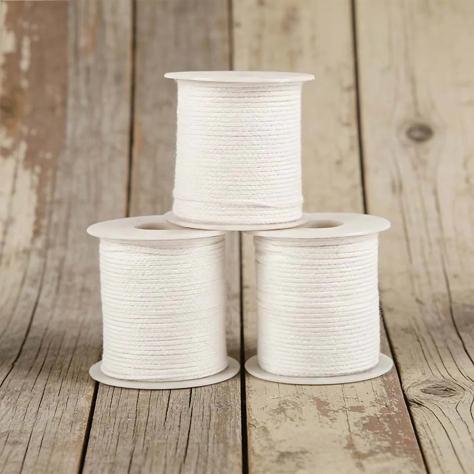 Candle Wick Rolls, Smokeless Wicks for Long-lasting Burn, DIY Candle-making Materials Tools Wicks,Handmade Candle Crafting Zpaxo