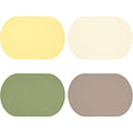 Silicone Placemats Heat-resistant Reusable Portable Waterproof Zpaxo Different 4PCS 39x26.5cm
