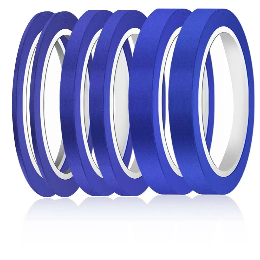 Blue Fine Line Masking Tape Set – 3/6/12mm Painter's Tape 3 Rolls Fine Line Masking Tape Zpaxo