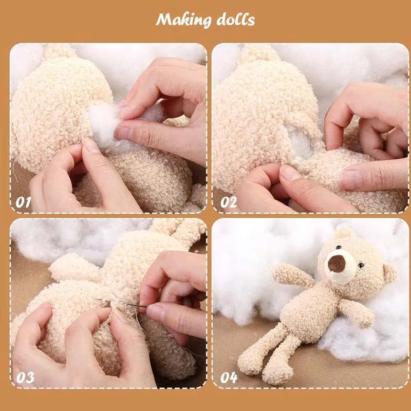 100/200g/7.05oz Polyester Fiber Fill, Stuffing Pillow Filling Stuffing Cushion Filling,Stuffing for Stuffed Animals/DIY Crafts Zpaxo
