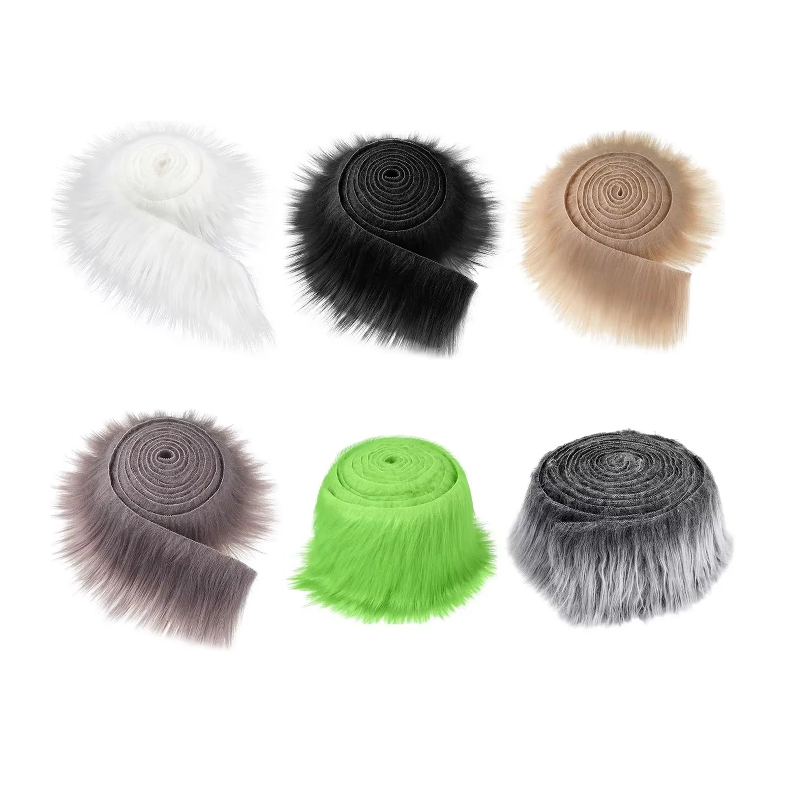 1x Faux Fur Fabric Costume Soft Artificial Dwarf Decoration Clothing Zpaxo