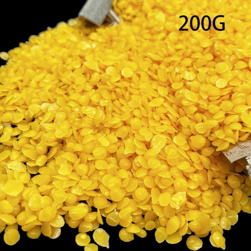 Beeswax Yellow Bees Wax for DIY Candles, Beeswax for Candle Making, Skin, and Hair Care, Lotions, DIY Creams, Lip Balm and Soap Zpaxo 200g