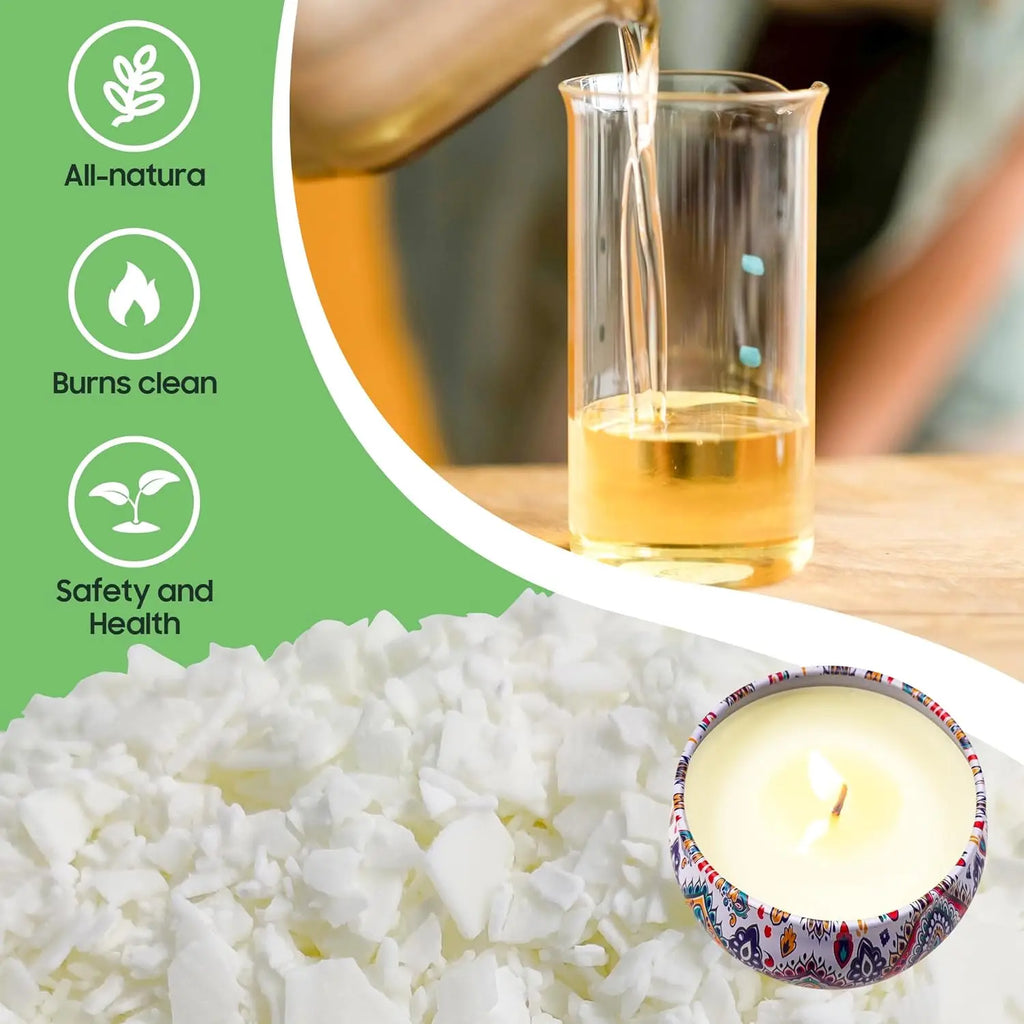 1LB Soy Wax Candle Making Kit – DIY Wicks, Stickers & Centering Candle Making Kit Zpaxo