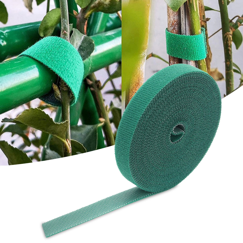 35m Reusable Plant Ties Nylon Garden Tie Tree Straps twist tie Green Fastener Tape for Cucumbers Climbing Plants Straightening Zpaxo