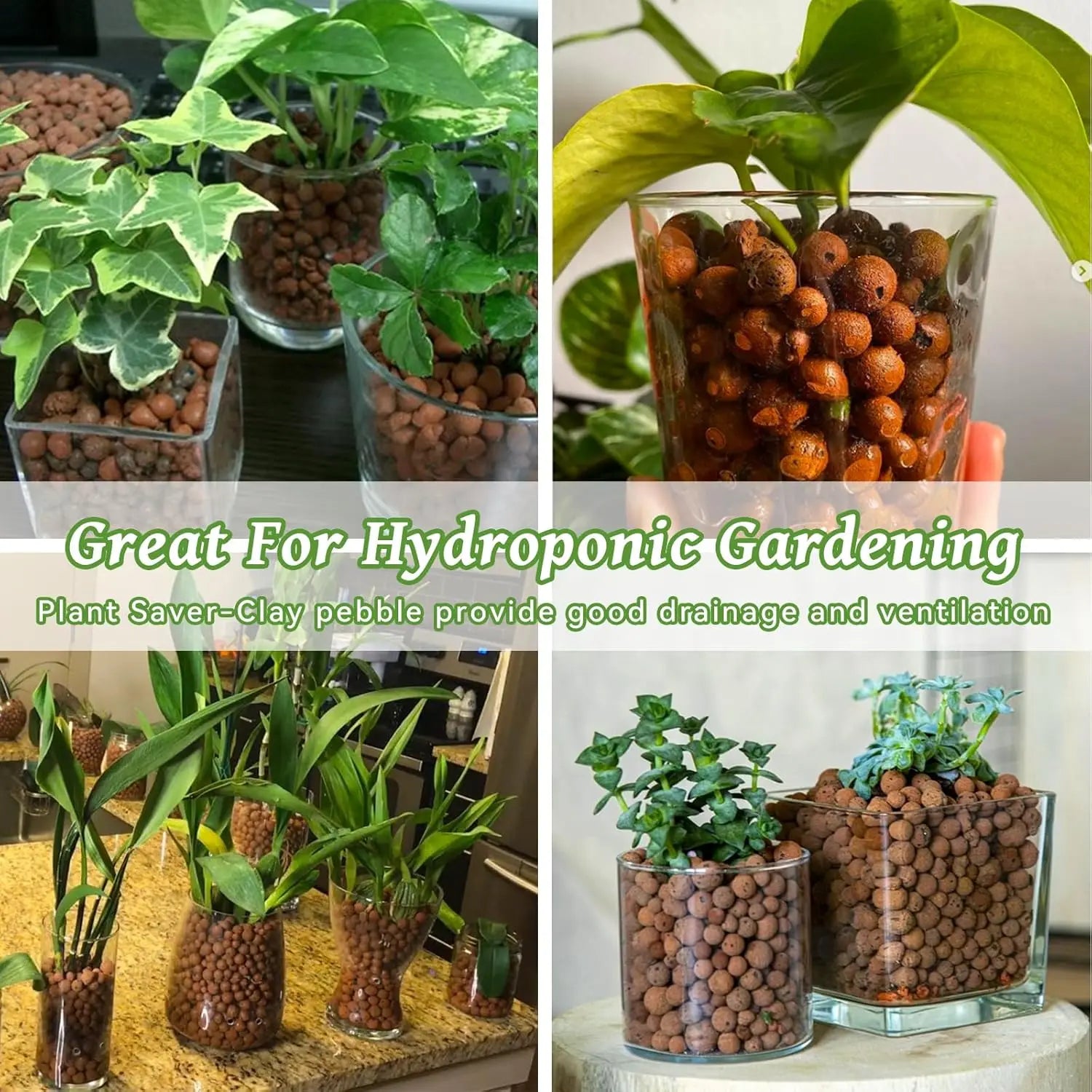 210g Expanded Clay Pebbles – Hydroponics, Fish Tanks & Succulents Clay Pebble Growing Media Zpaxo
