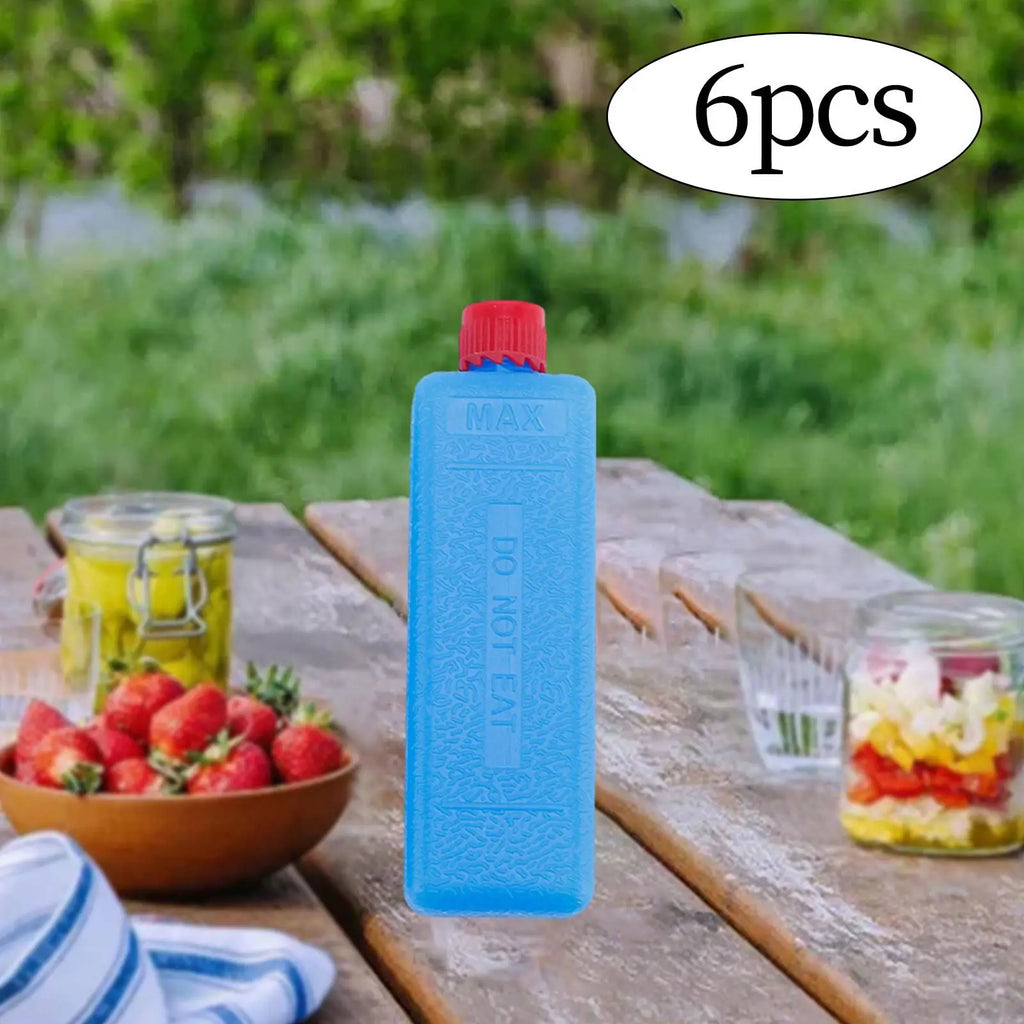 6-12PCS Ice Blocks Reusable Rectangular Ice Pack Freezer Packs for outdoor camping, picnics, barbecues, travel Cooling Ice Pack Zpaxo