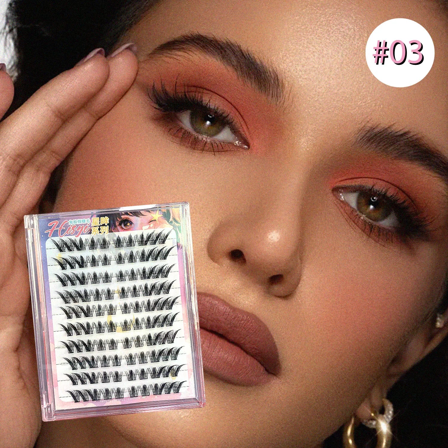 DIY single cluster glue-free false eyelashes cluster eyelashes soft, light, thick single eyelashes five options Zpaxo