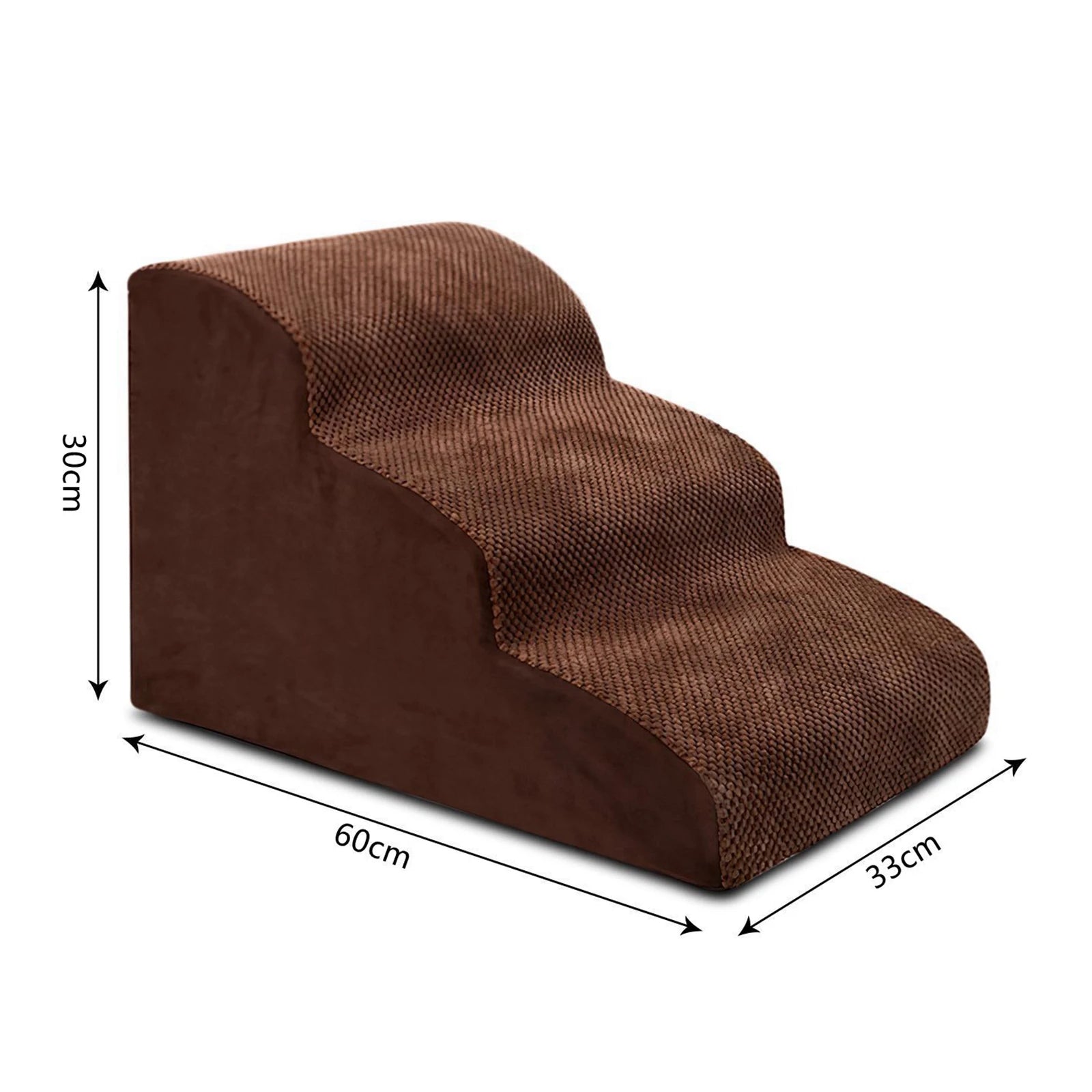 Pet Dog Ladder Pet Stairs Couch Cat Ramp High Bed Cat Rabbits Small Large Dogs Nonslip Washable Kitty Kitten Bedding Cat Stair Zpaxo Brown
