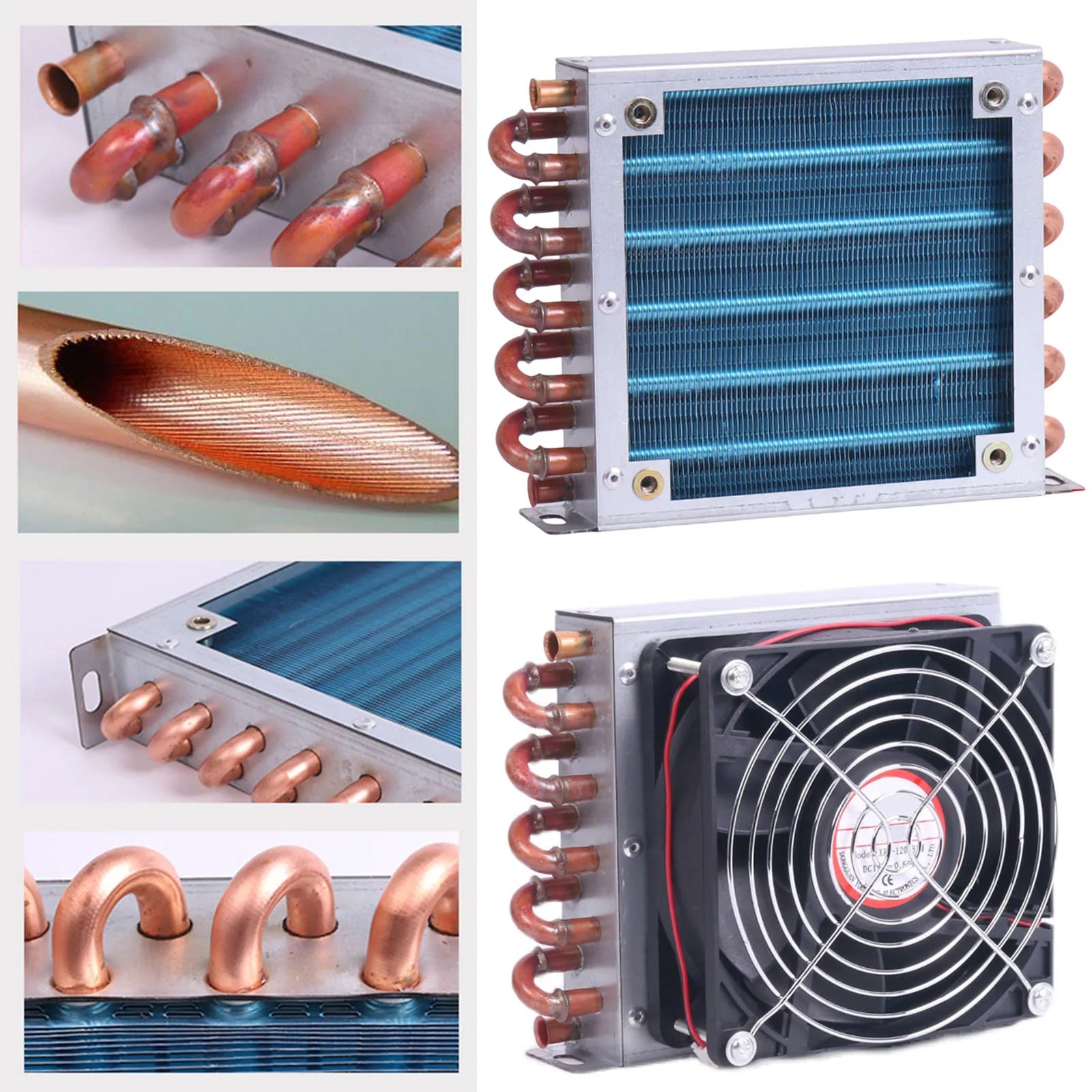 Refrigerator condenser Versatile Cooling Capabilities freezer condenser for air cooled and water cooled system Copper Tube Zpaxo