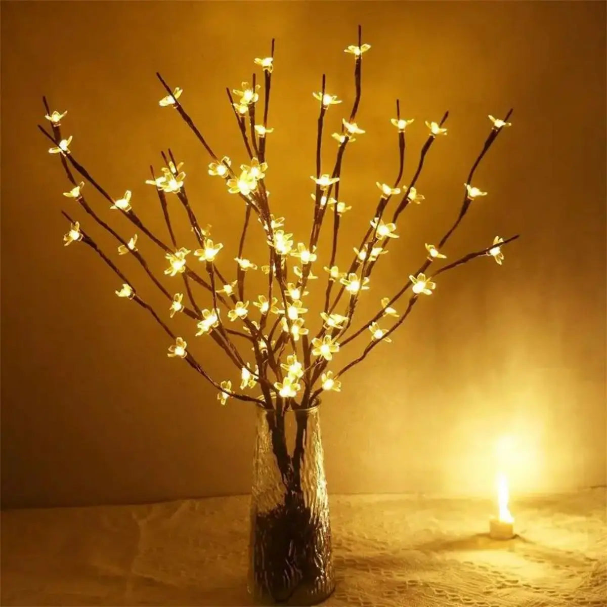 20 LED Cherry Blossom Tree Landscape Lights Wedding Birthday Zpaxo Warm White 1PC 20LED