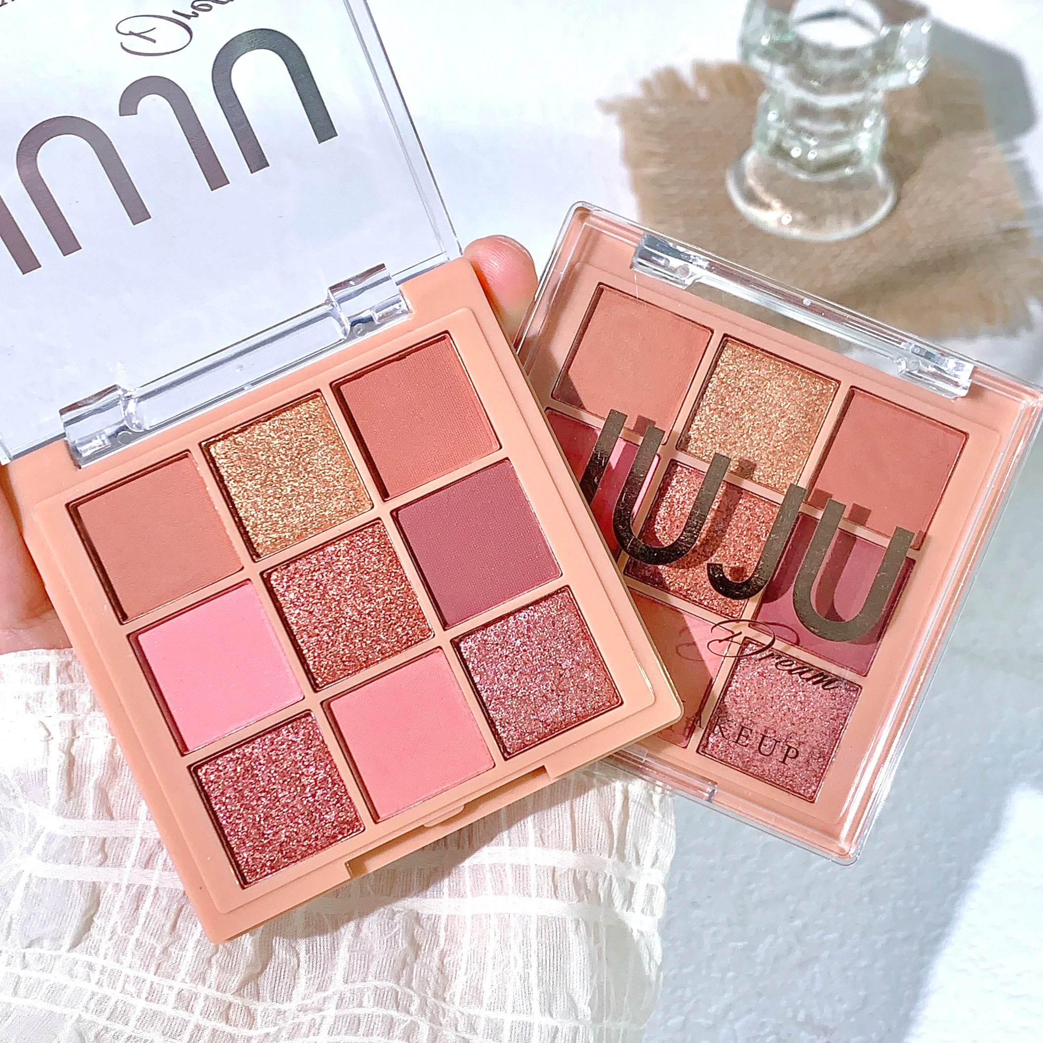 JUJU DREAM Warm Winter Brown Shadow 9 Colors Eyeshadow Matte Pearlescent Brightening Atmosphere Korean Series Zpaxo