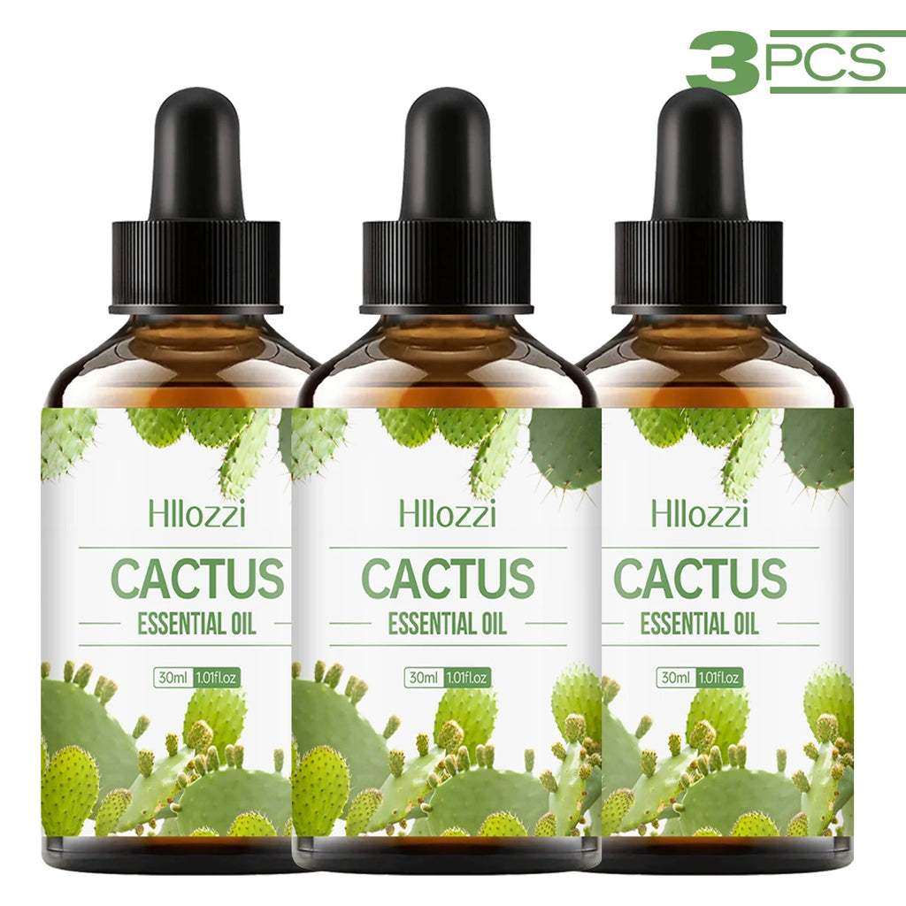 Cactus Essential Oil Plant Fragrance Suitable Multi-functional Uses Zpaxo Cactus 3PCS 30ml