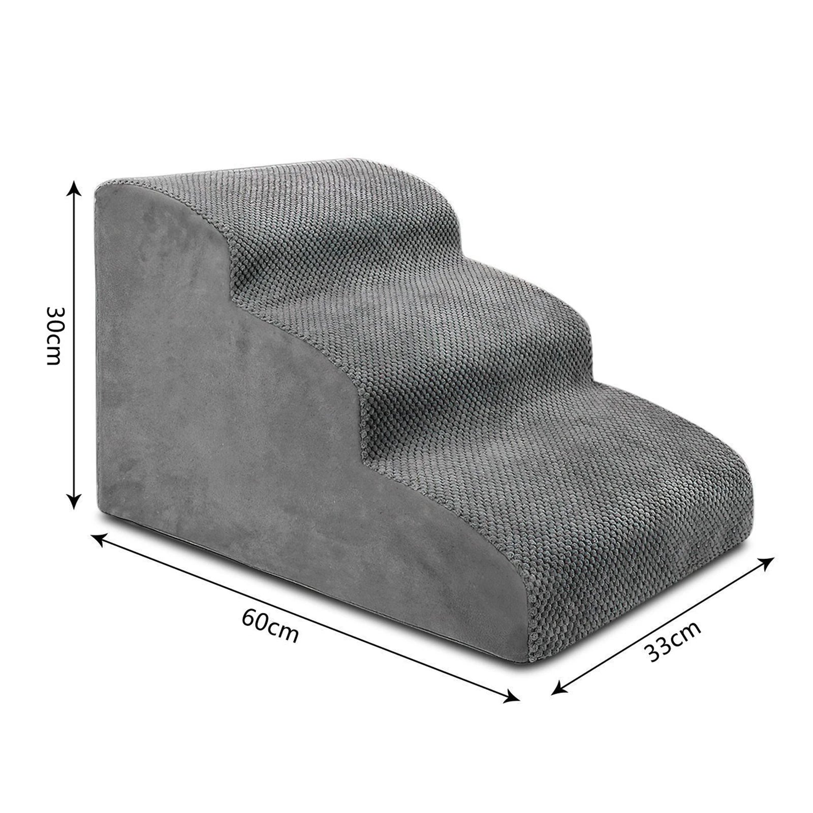 Pet Dog Ladder Pet Stairs Couch Cat Ramp High Bed Cat Rabbits Small Large Dogs Nonslip Washable Kitty Kitten Bedding Cat Stair Zpaxo Gray