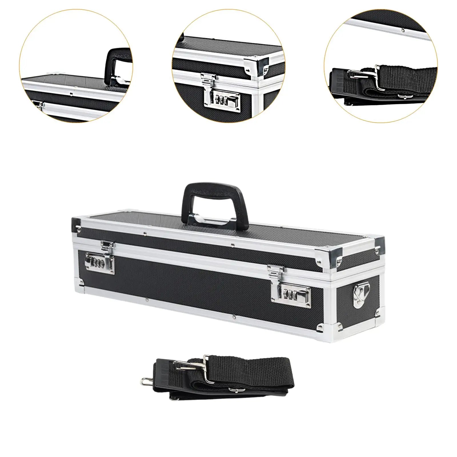 Aluminum Chef Knife Case – Locking Password Suitcase & Strap Chef Knife Case Zpaxo
