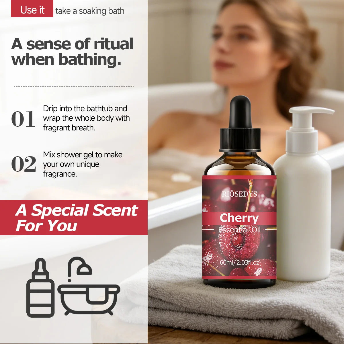 CHERRY ESSENTIAL OIL Has Deep Nourishing Moisturizing Effects Making Zpaxo