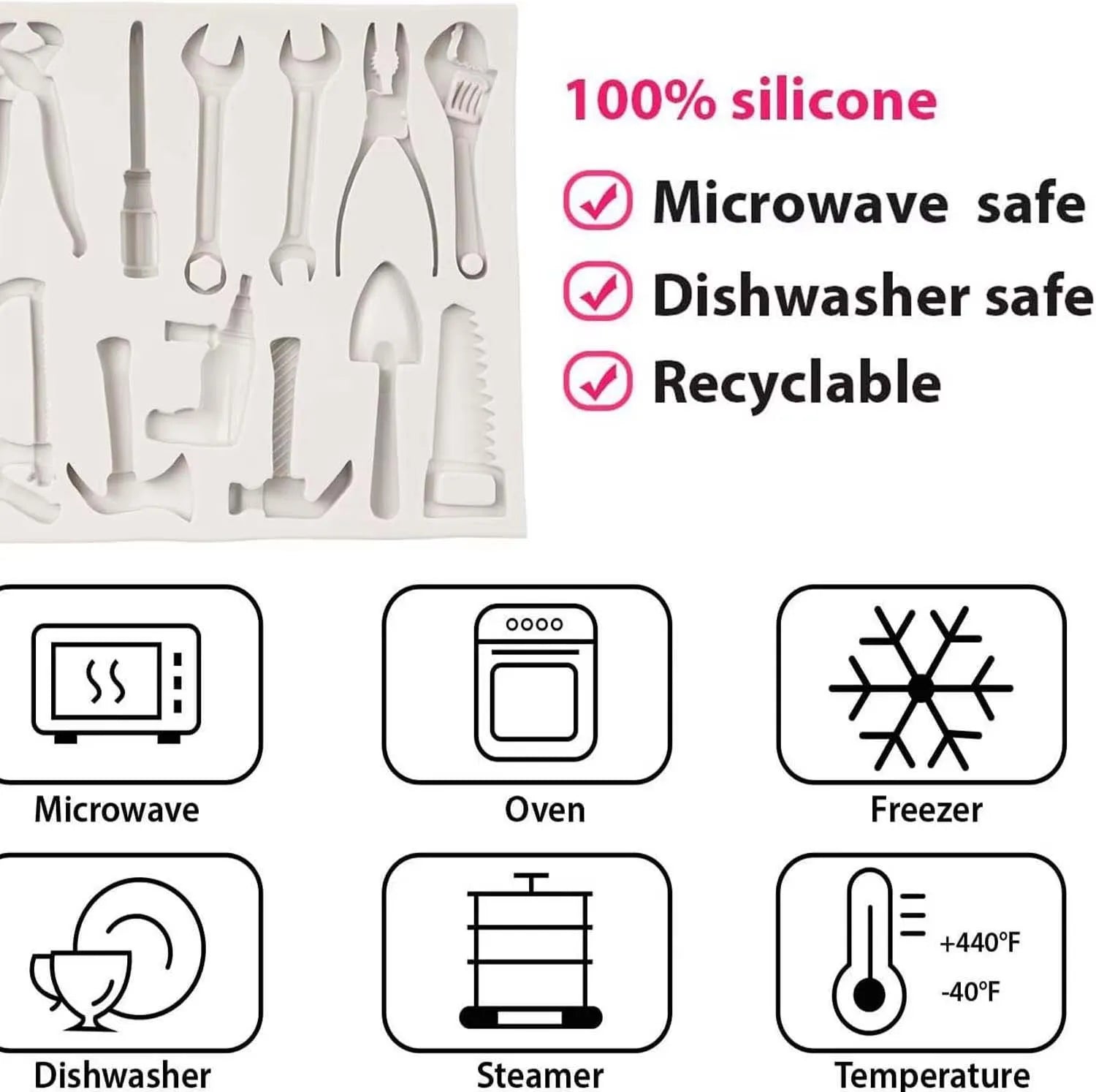 Silicone Hand Fondant Molds – Cake, Cupcake & Candy Decor Fondant Baking Mold Zpaxo
