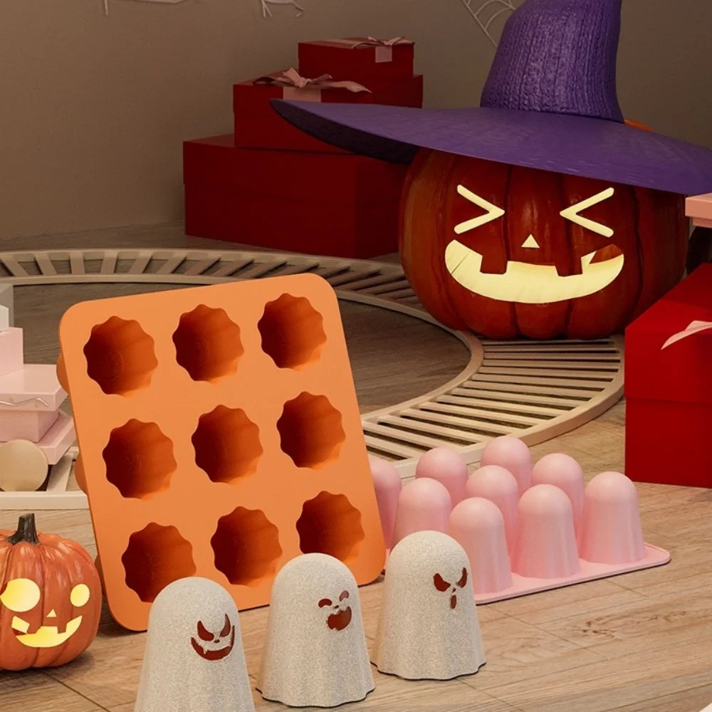 Ghost Mold Silicone Chocolate Halloween Candy Jelly Gummy Crayon Resin Zpaxo