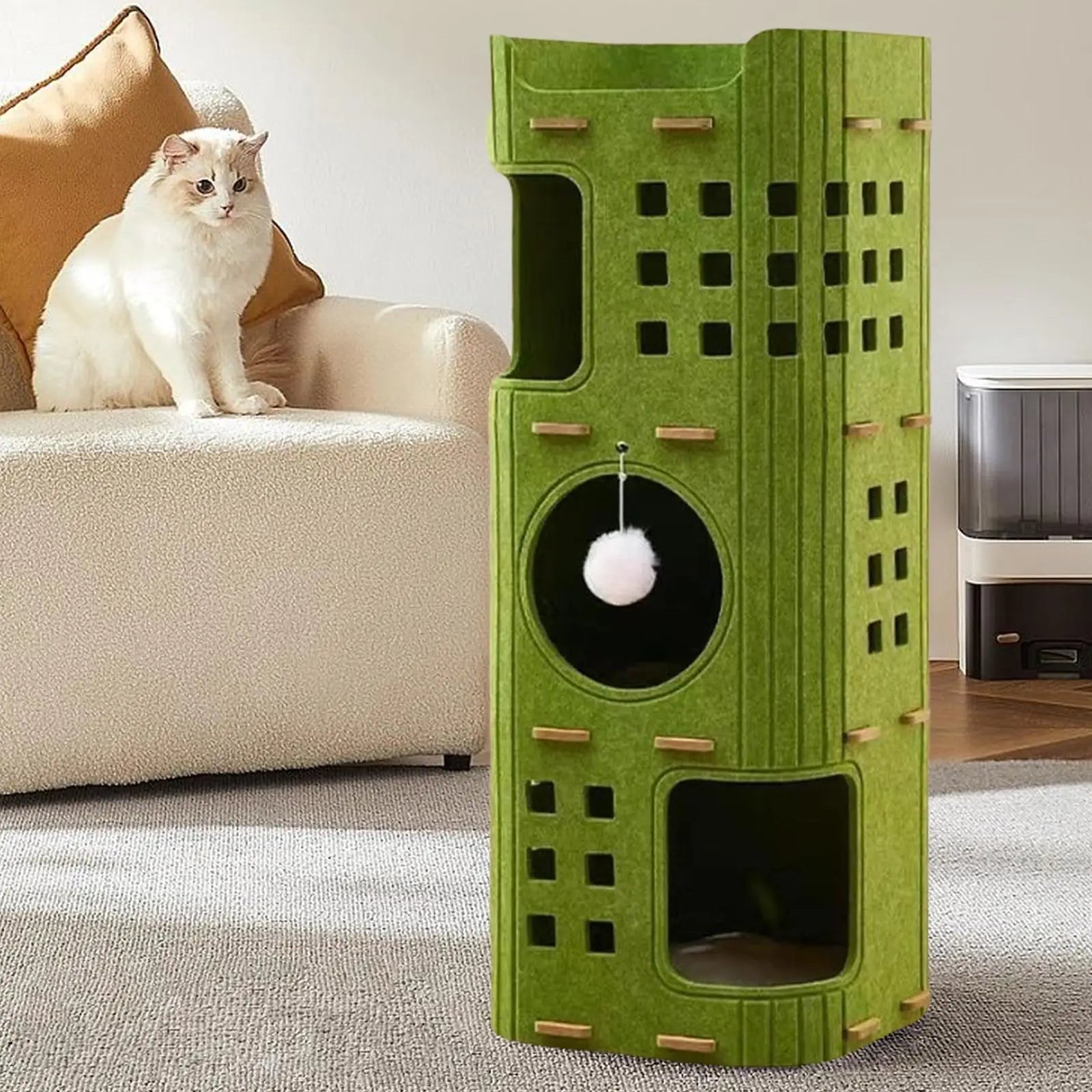 Cat Bed Cave Indoor Outdoor Cats Kitten Kitty Cat House for pet Sleeping Resting Playing Nest Tunnel Hideaway Anti Scratch Hut Zpaxo