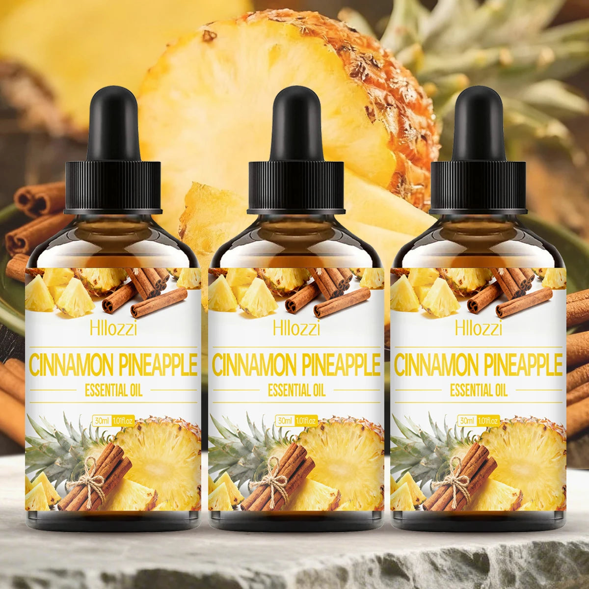 Cinnamon Pineapple Essential Oil Combination Woody Fruity Notes Zpaxo