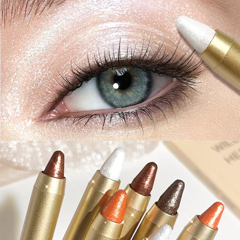 Waterproof Eyeshadow Stick Dual-ended Glitter Easy-to-apply Shimmer Zpaxo