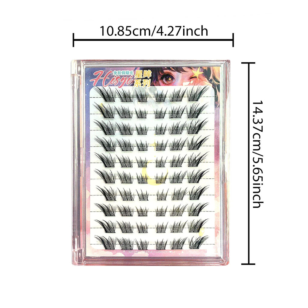 DIY single cluster glue-free false eyelashes cluster eyelashes soft, light, thick single eyelashes five options Zpaxo
