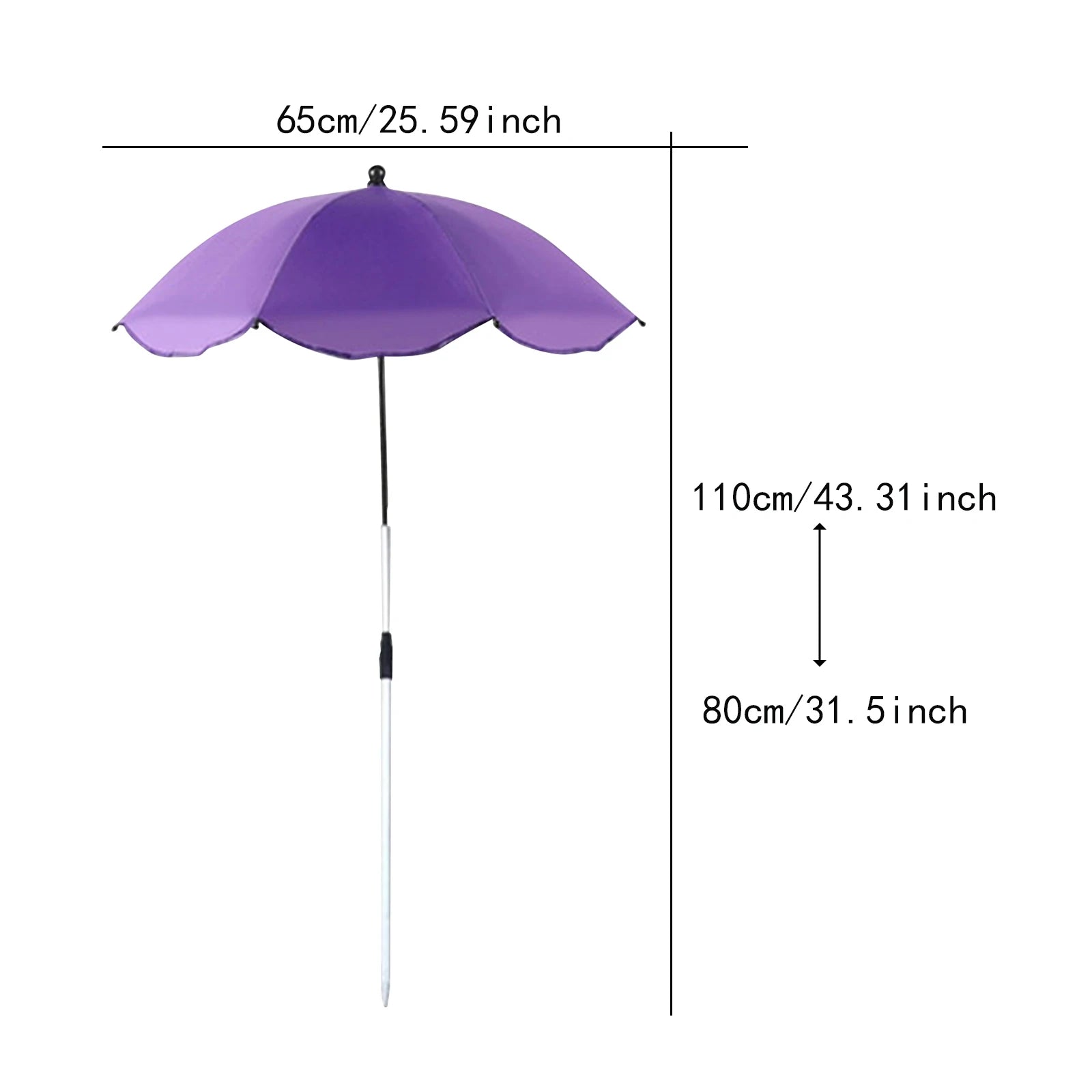 Outdoor Plant Umbrella Shade Cover Adjustable Height Canopy Telescopic for Garden Lawn Patio Flowers Potted Yard Reusable Decor Zpaxo Purple