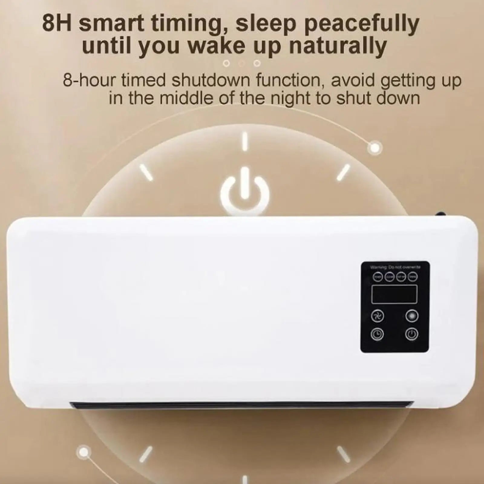 Wall Mounted Split Air Conditioner Summer Smart Heating Cooling Wind Device with Timer Air Conditioner for Living Room Bedroom Zpaxo