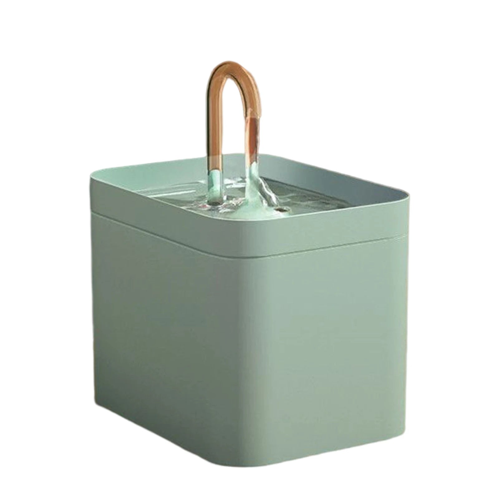 Pet Water Dispenser Auto Filter 5V USB Electric Mute Cat Drinker Zpaxo light green