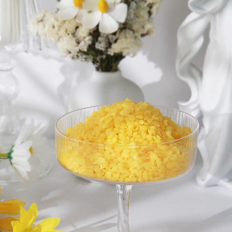 Pure Beeswax for Candle Making & DIY Crafts – 200g/500g Candle Making Wax Zpaxo