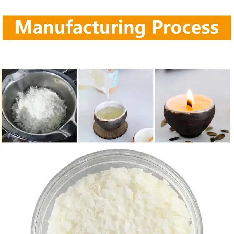 Natural Soy Candle Wax 1LB/450g Of Soy Wax For Candle Making Microwavable Soy Wax Premium Soy Candle Making Supplies Zpaxo
