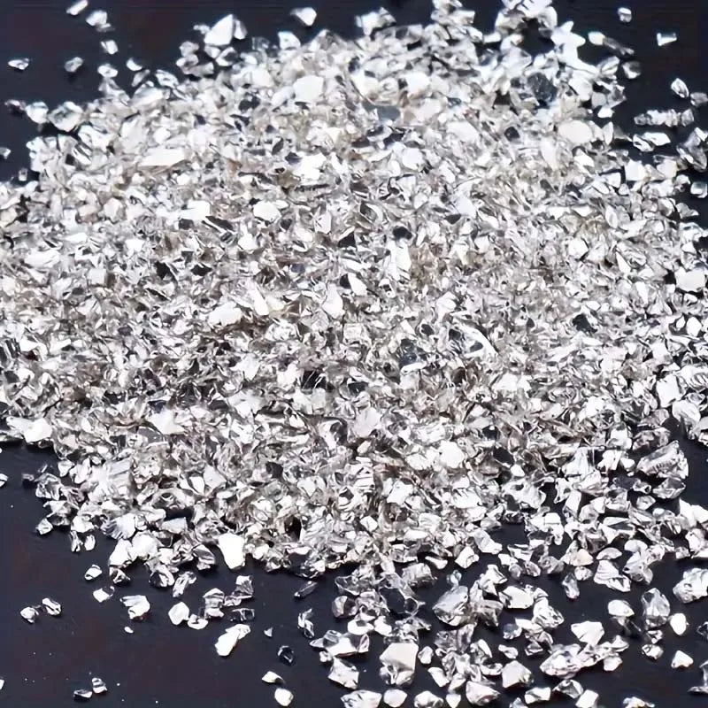 Crushed Stone Decorations 20g – Resin, Candle & Mold Filler Craft Stone Filler Zpaxo silver