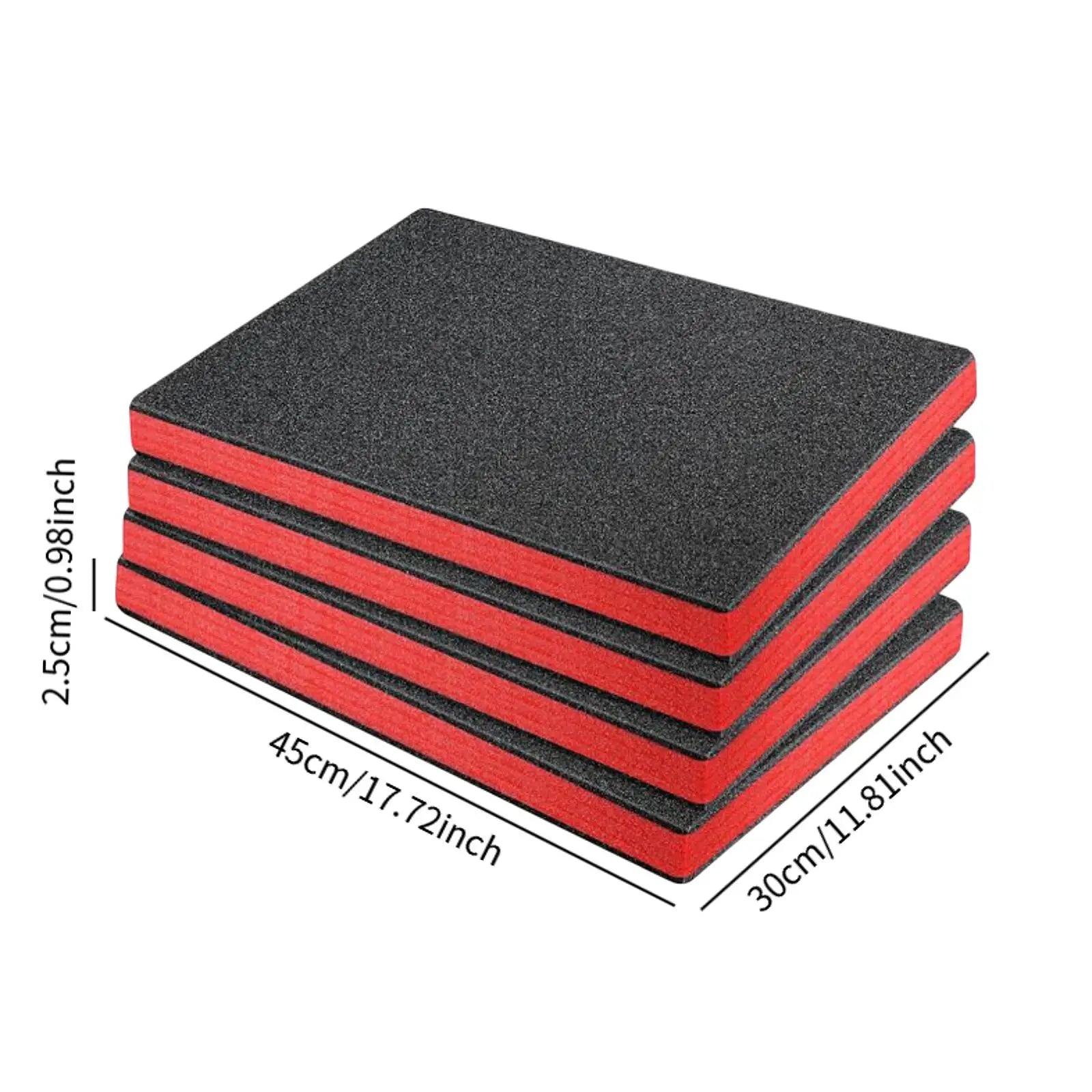 5PCS Tool Box Foam Inserts Tool Shadow Foams Inserts for Toolbox Hard Case Cases Tool Box Liner Organizer for Tabletop Miniature Zpaxo 4PCS 45x30x2.5cm
