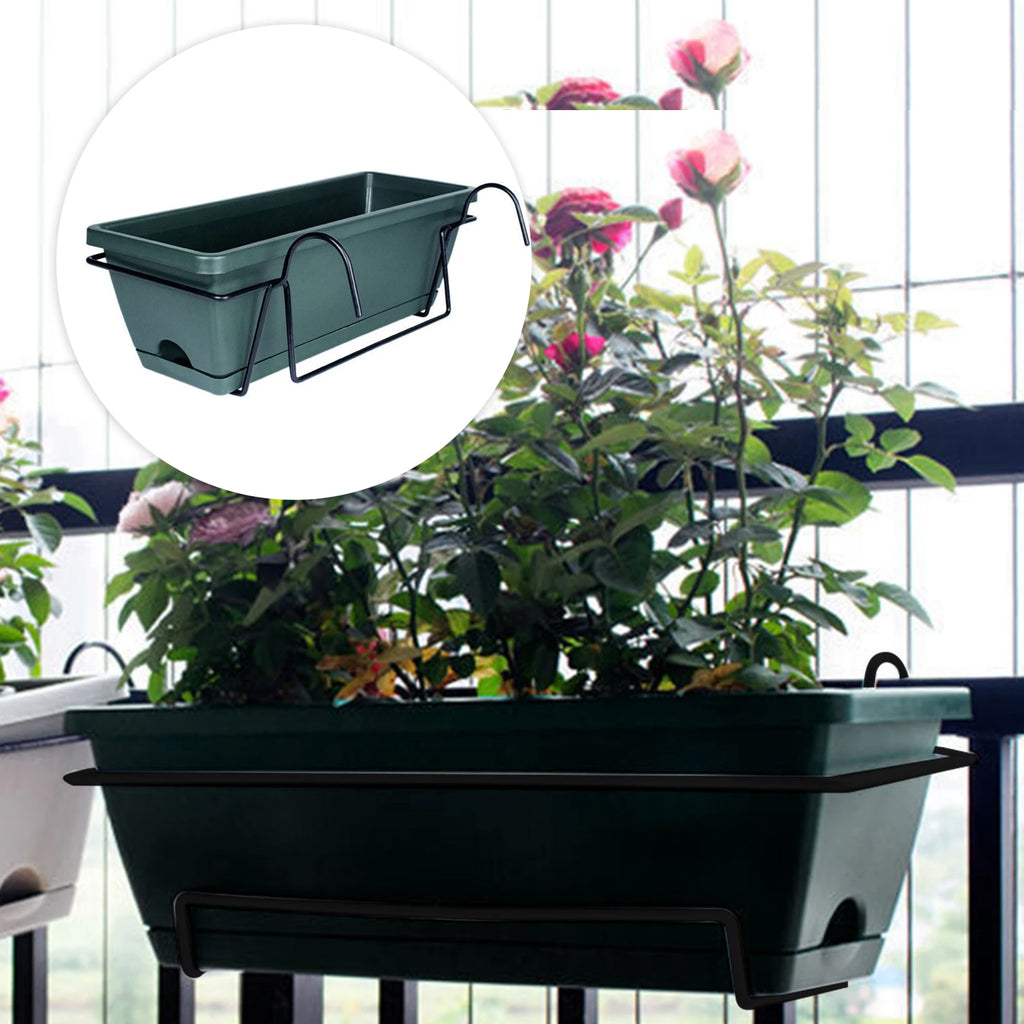 Hanging Planter For Balcony Railing Planter Ornament Hanging Flower Pot Window Box Planter for Farmhouse Rectangular Plant Baske Zpaxo