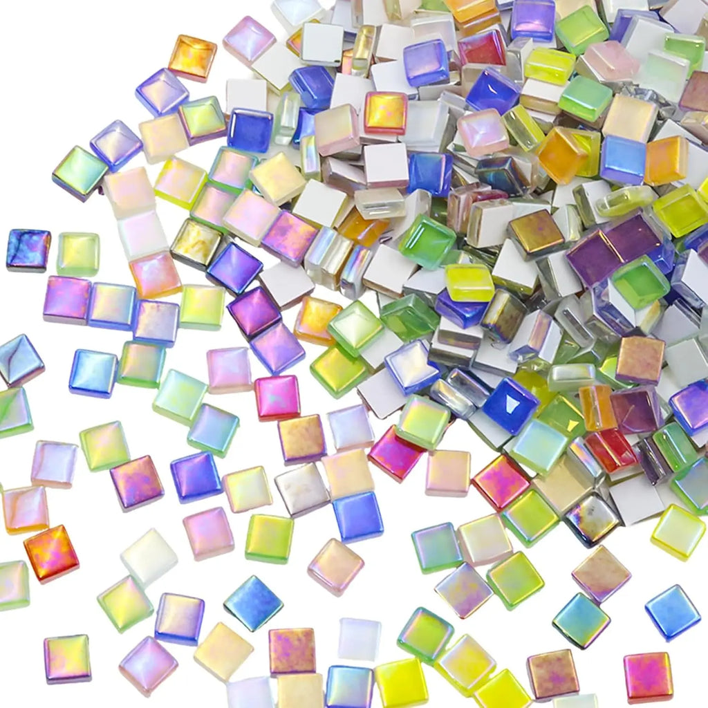 Bulk Square Glass Mosaic Tiles – Multi-Color DIY Craft & Decor Glass Mosaic Tiles Zpaxo