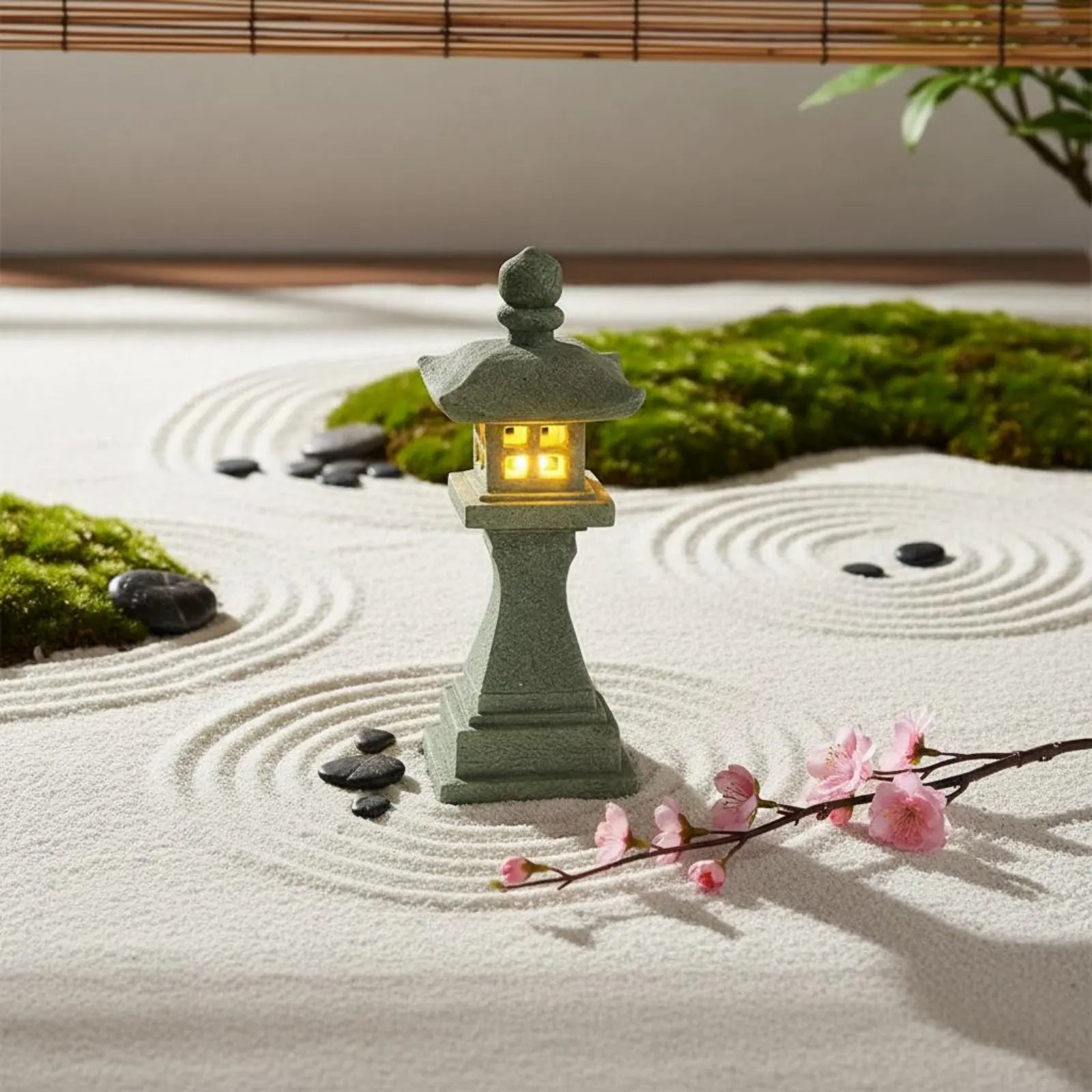 Japanese Stone Lantern Miniature Pagoda – Zen Tabletop Decor Decorative Stone Lantern Zpaxo