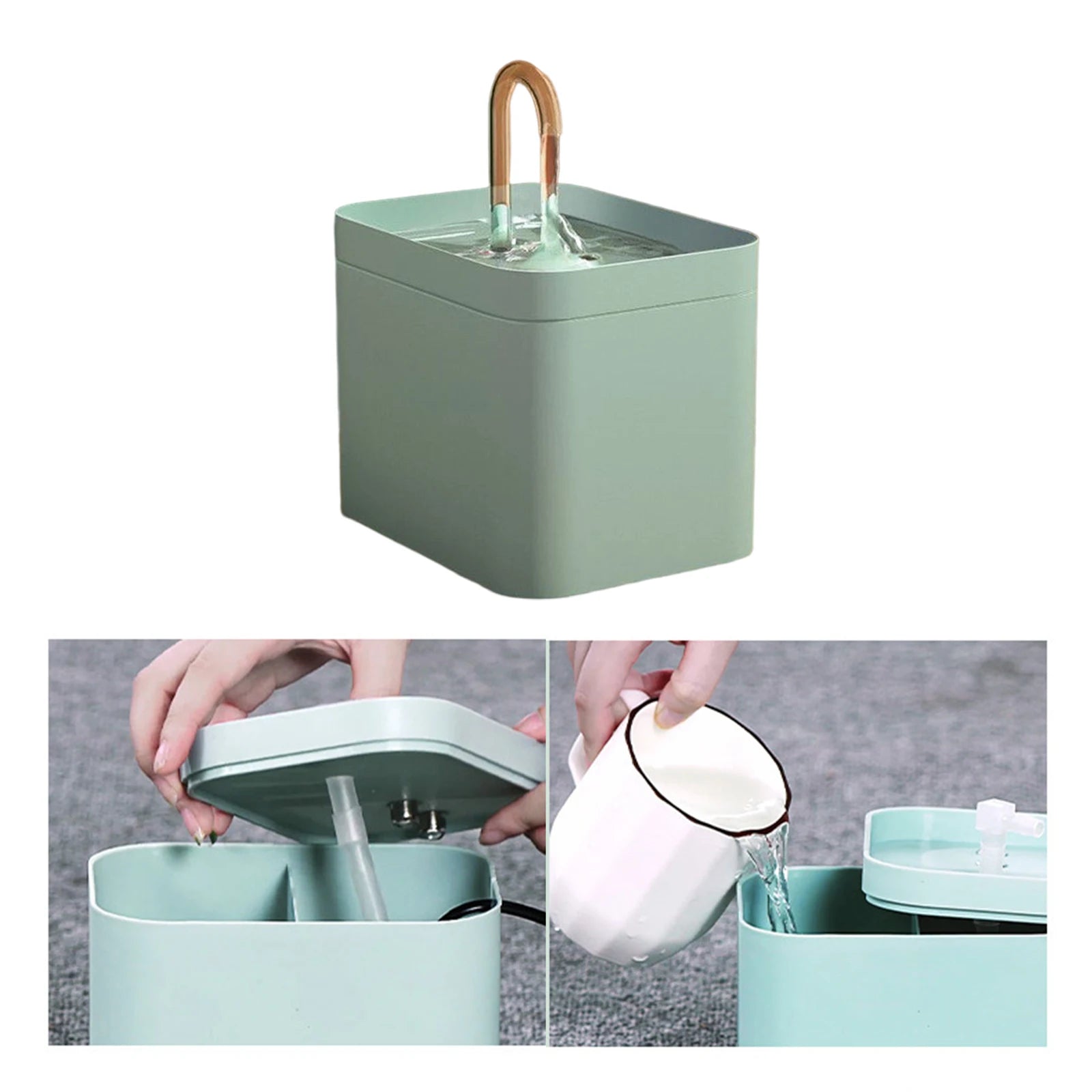 Pet Water Dispenser Auto Filter 5V USB Electric Mute Cat Drinker Zpaxo