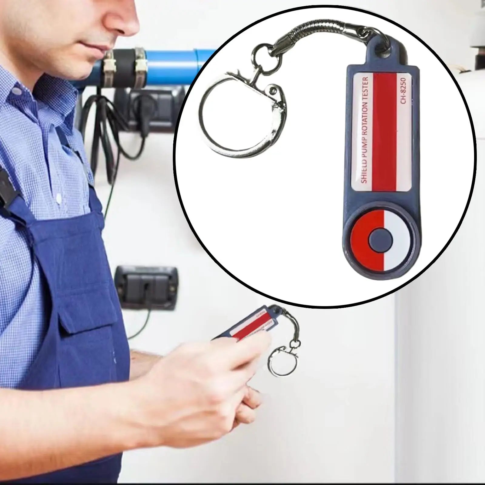 Solenoid Tester Valve Check Tool Built-in Indicator Rotation Tester and AC Detector Solenoid Magnet Tool to Detects AC Fields Zpaxo