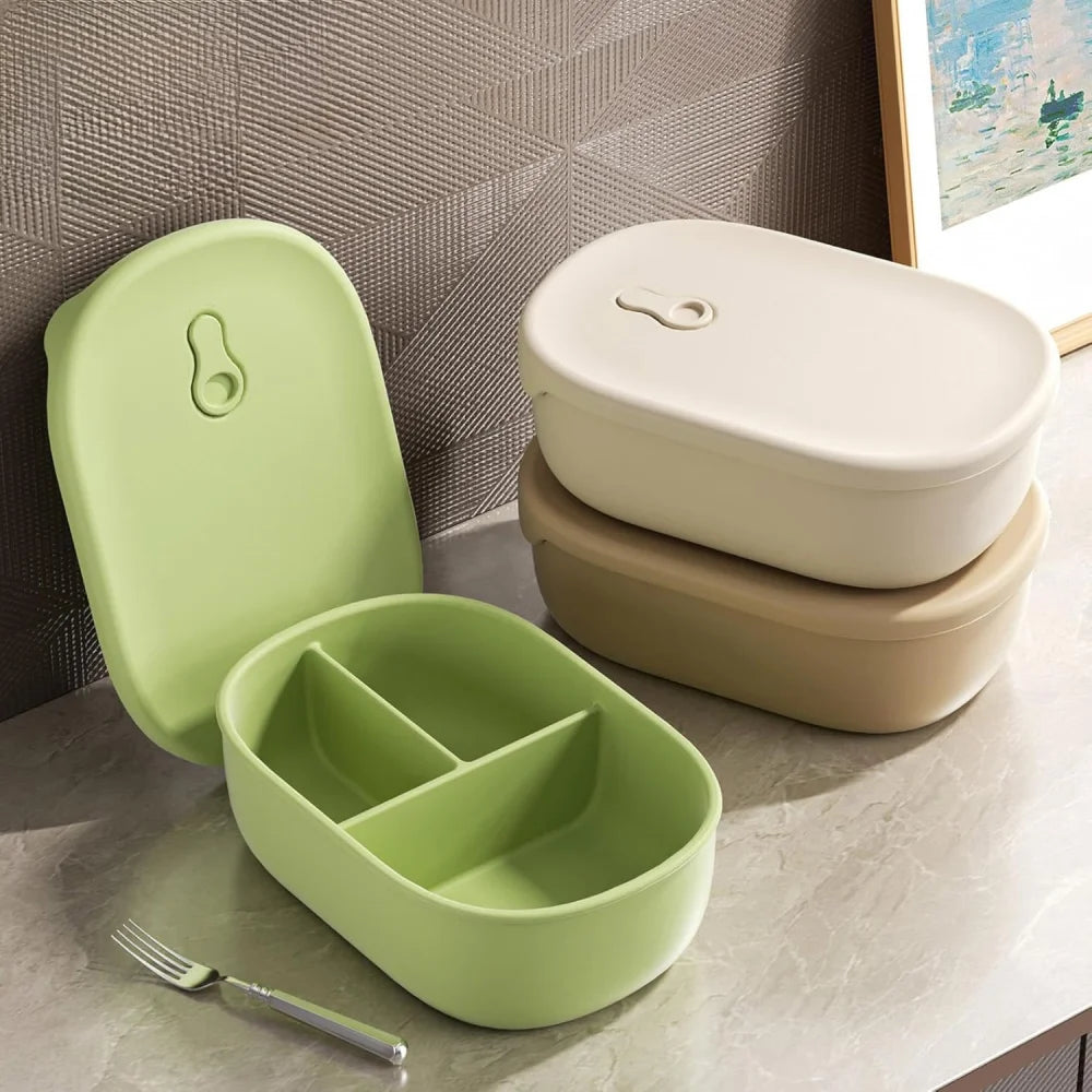 Silicone Food Storage Containers Pre-meal Preparation Microwave Zpaxo