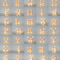 Customizable LED Letter Lights Battery-powered Versatile Parties Home Zpaxo YELLOW Z