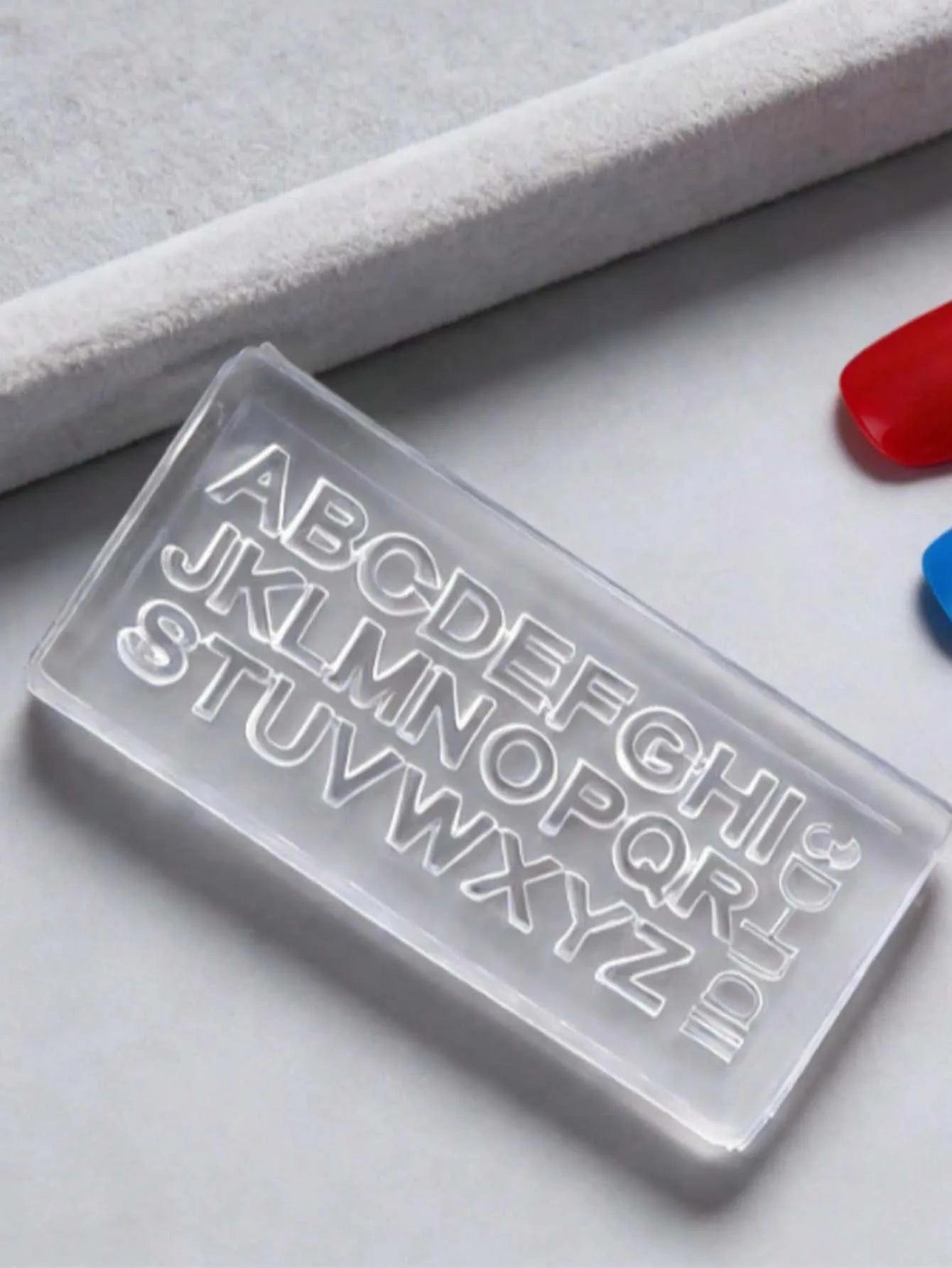 3D Silicone Nail Art Mold – Letters & Numbers Stamping Tool Nail Art Mold Zpaxo 1pc