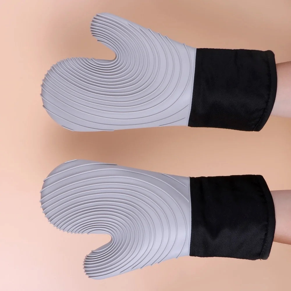 Silicone Oven Heat Insulation Gloves Suitable Cooking Baking Grilling Zpaxo