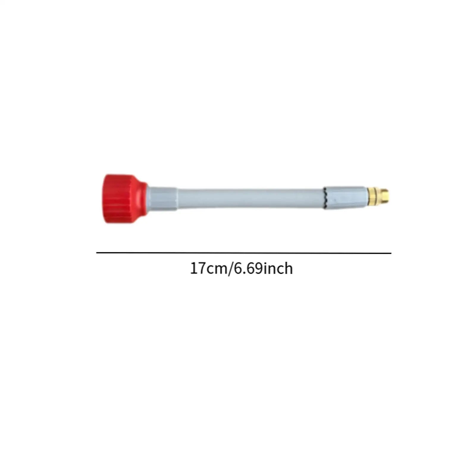 6.69inch Sprayer Extension Rod Flexible Watering Nozzle watering sprayer Extend pole for Home Cleaning Garden Spray Bottle Patio Zpaxo 17cm red white